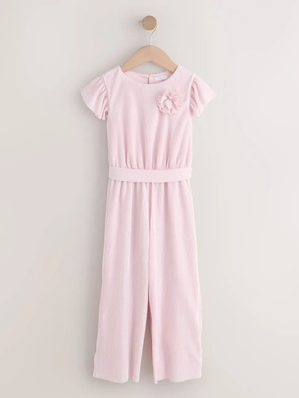 Pink Plisse Jumpsuit (3-16yrs)