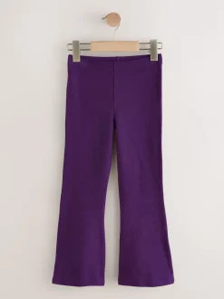 Pink/Purple/Graffiti 4 Pack Flared Leggings (3-16yrs)