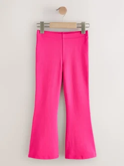 Pink/Purple/Graffiti 4 Pack Flared Leggings (3-16yrs)