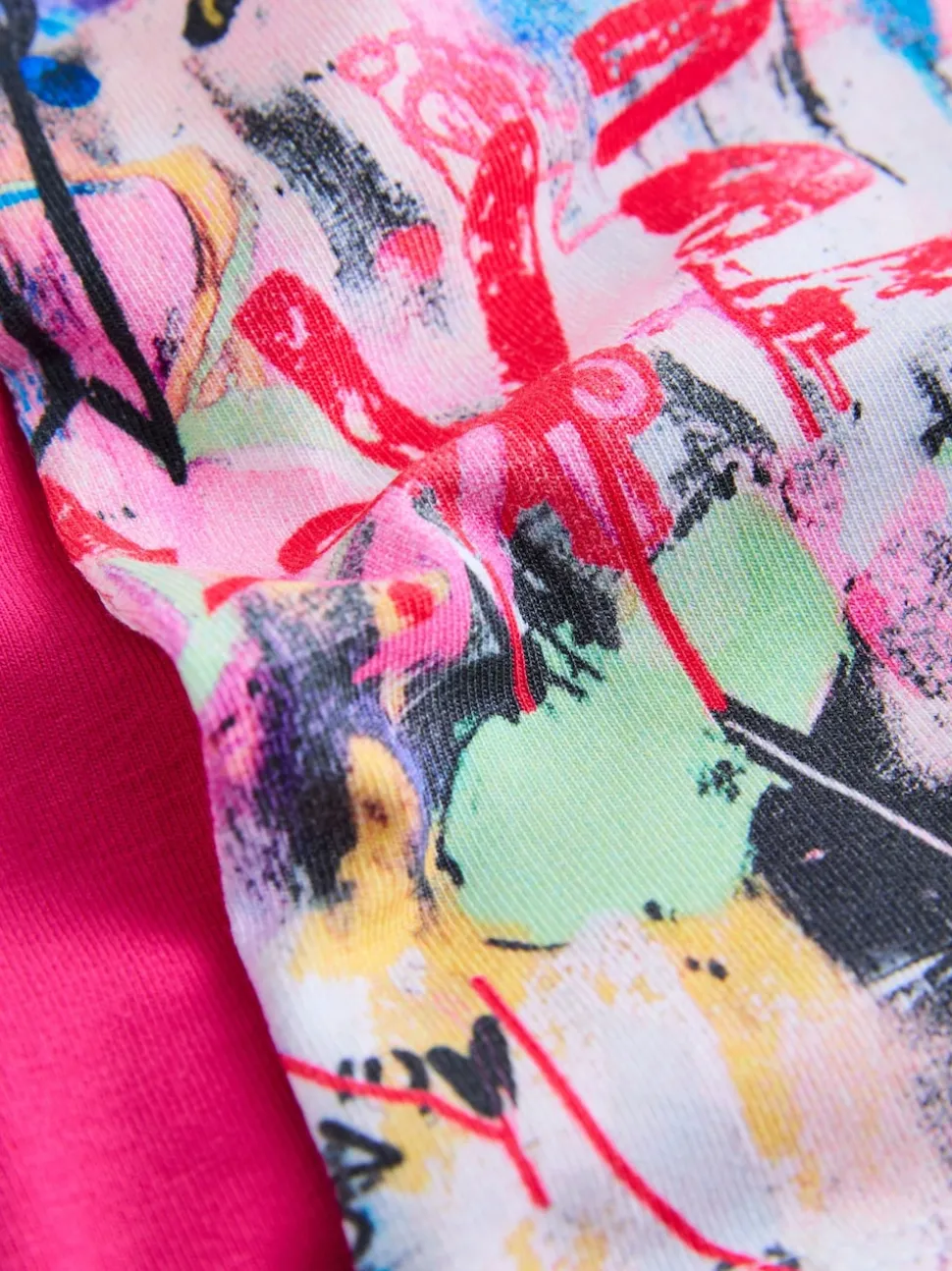 Pink/Purple/Graffiti 4 Pack Flared Leggings (3-16yrs)