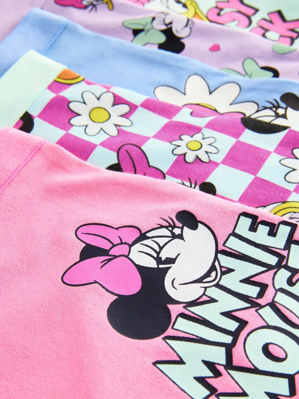 Pink/Purple Minnie Mouse Shorts 5 Pack (2-12yrs)
