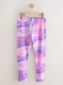 Pink/Purple Swirl Leggings (3-16yrs)