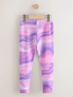 Pink/Purple Swirl Leggings (3-16yrs)
