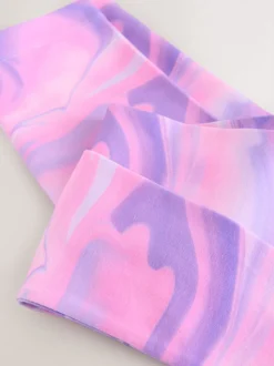 Pink/Purple Swirl Leggings (3-16yrs)