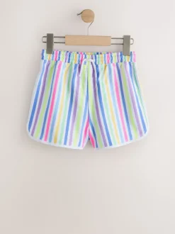 Pink/Rainbow/Stripe 5 Pack Racer Shorts (3-16yrs)