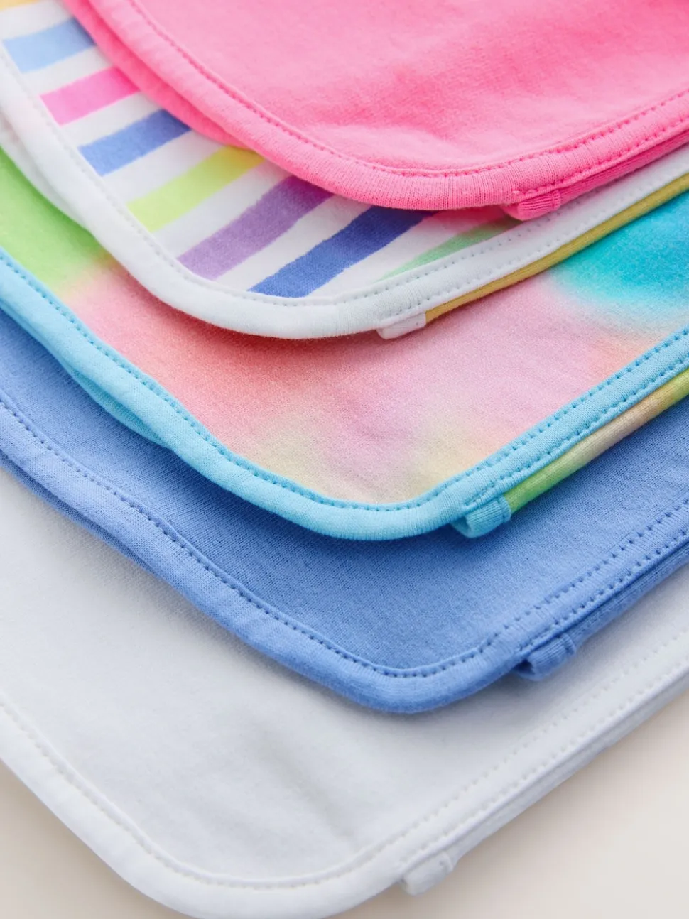 Pink/Rainbow/Stripe 5 Pack Racer Shorts (3-16yrs)