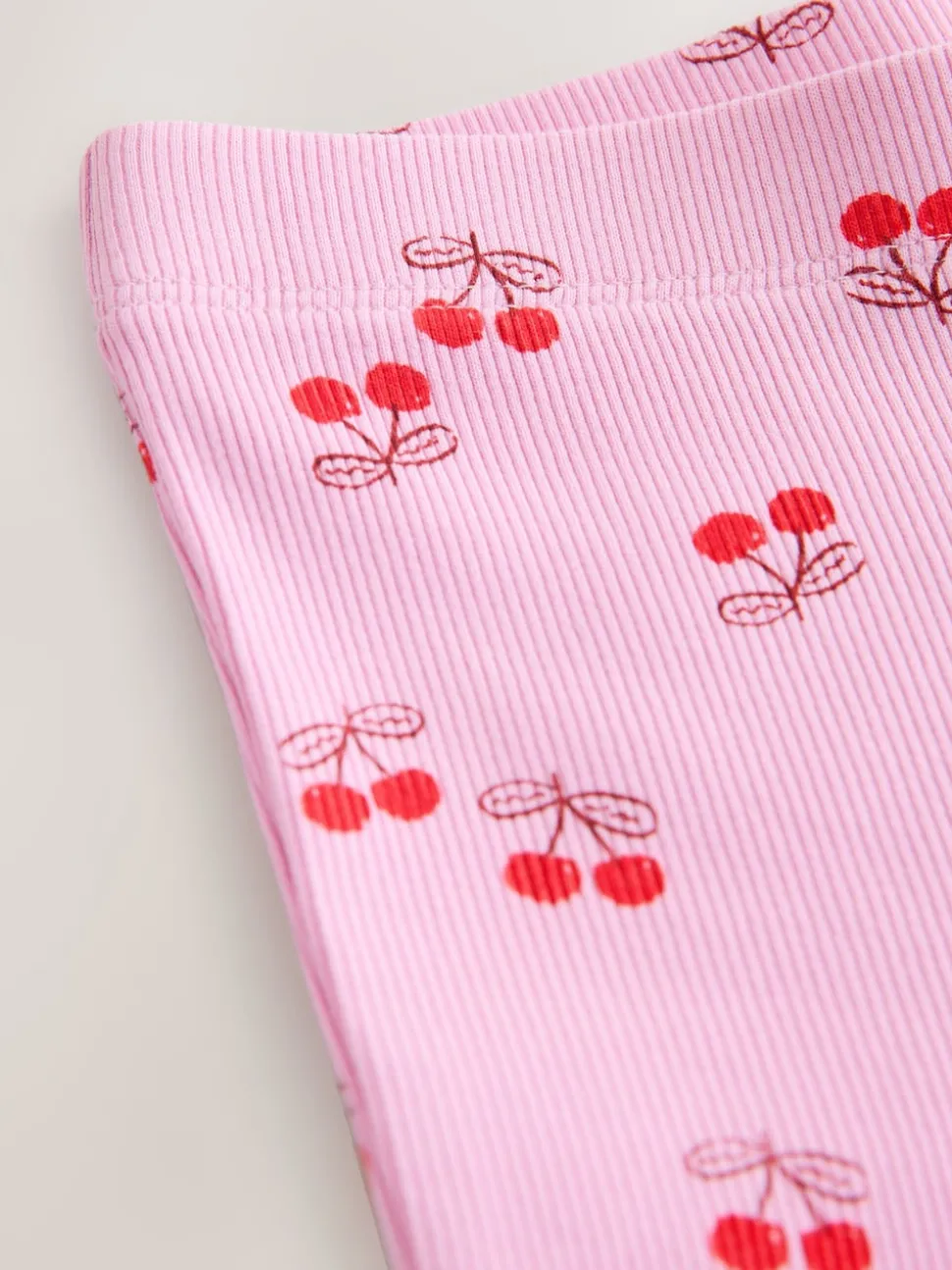 Pink/Red Cherry 1 Pack Rib Flare Leggings (3-16yrs)