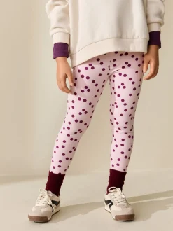 Pink/Red Spot Leggings (3-16yrs)