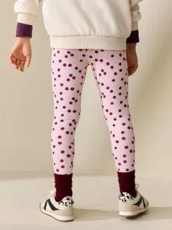 Pink/Red Spot Leggings (3-16yrs)