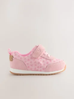 Pink/Red Standard Fit (F) First Walker Trainers