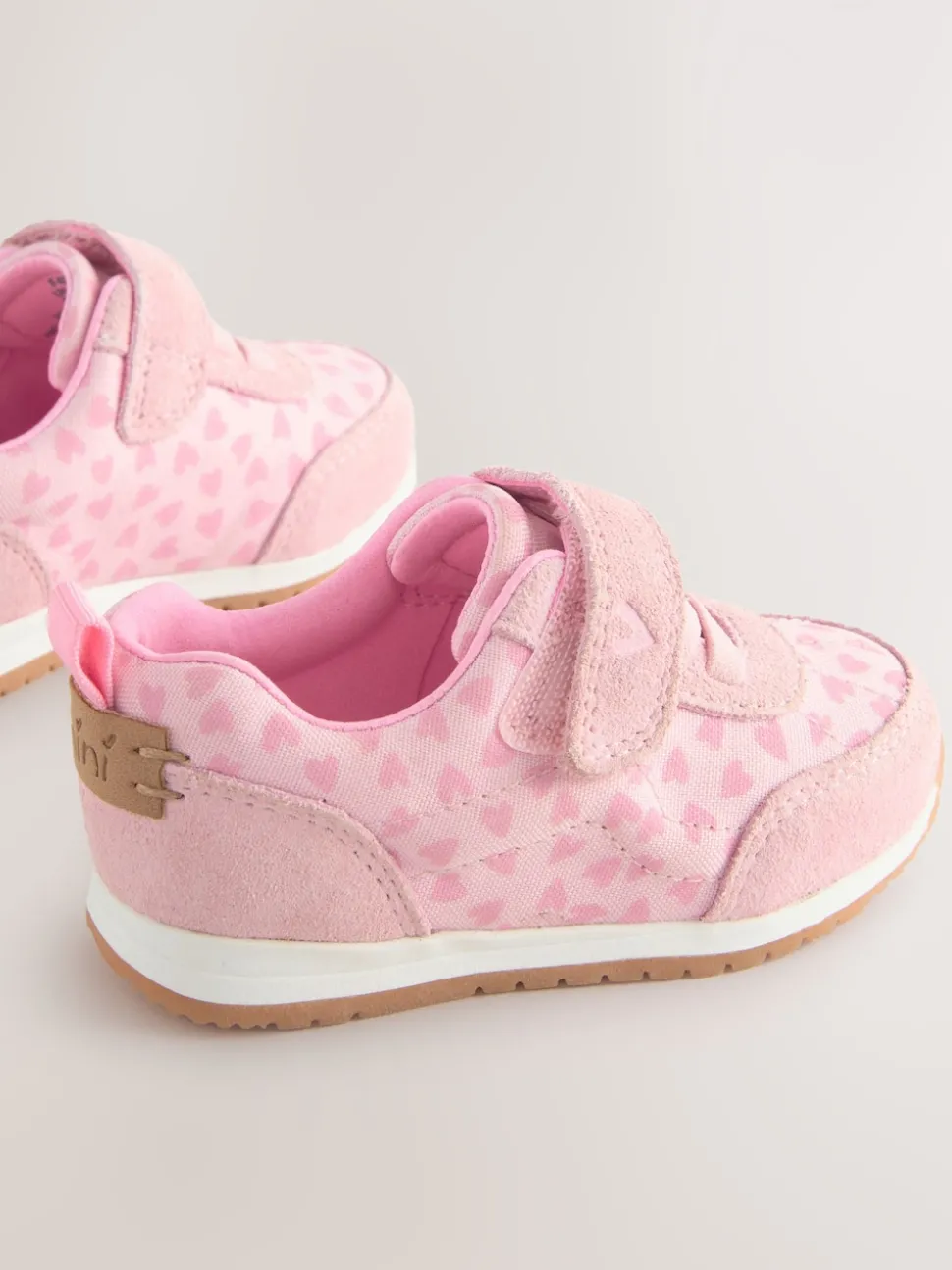 Pink/Red Standard Fit (F) First Walker Trainers