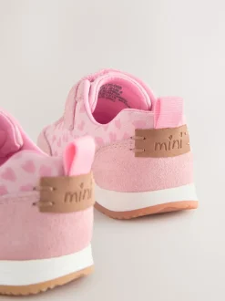 Pink/Red Standard Fit (F) First Walker Trainers