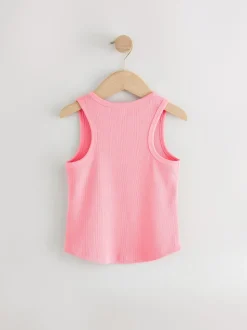 Pink Rib Vest (3-16yrs)