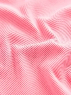 Pink Rib Vest (3-16yrs)