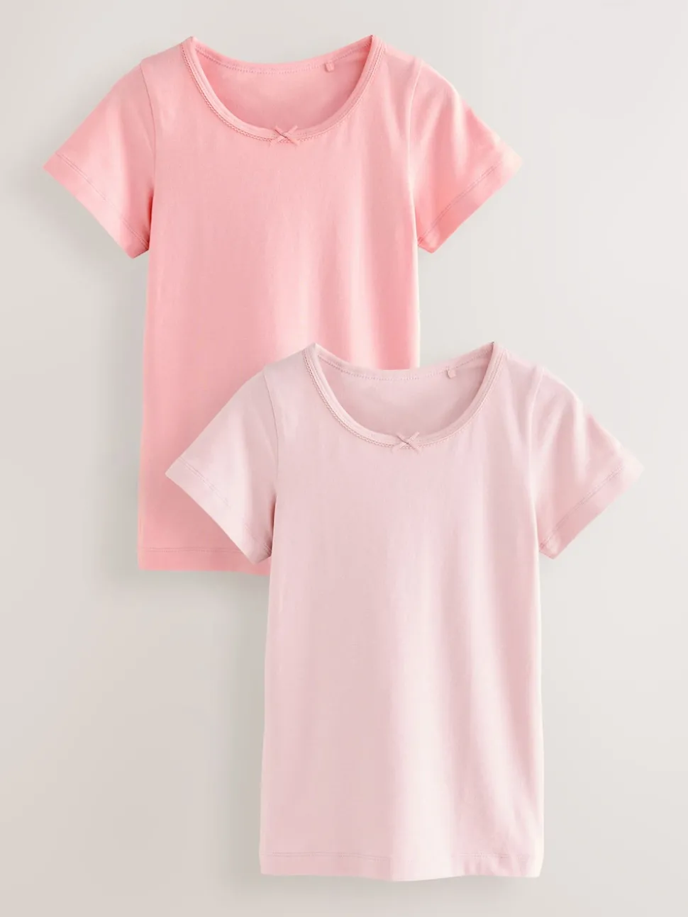 Pink Short Sleeve Vests 2 Pack (1.5-12yrs)