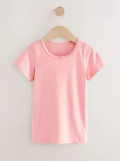 Pink Short Sleeve Vests 2 Pack (1.5-12yrs)