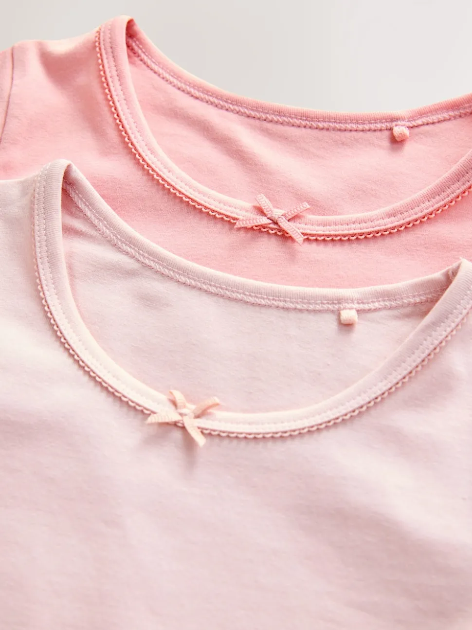 Pink Short Sleeve Vests 2 Pack (1.5-12yrs)
