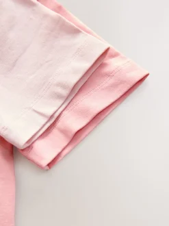 Pink Short Sleeve Vests 2 Pack (1.5-12yrs)