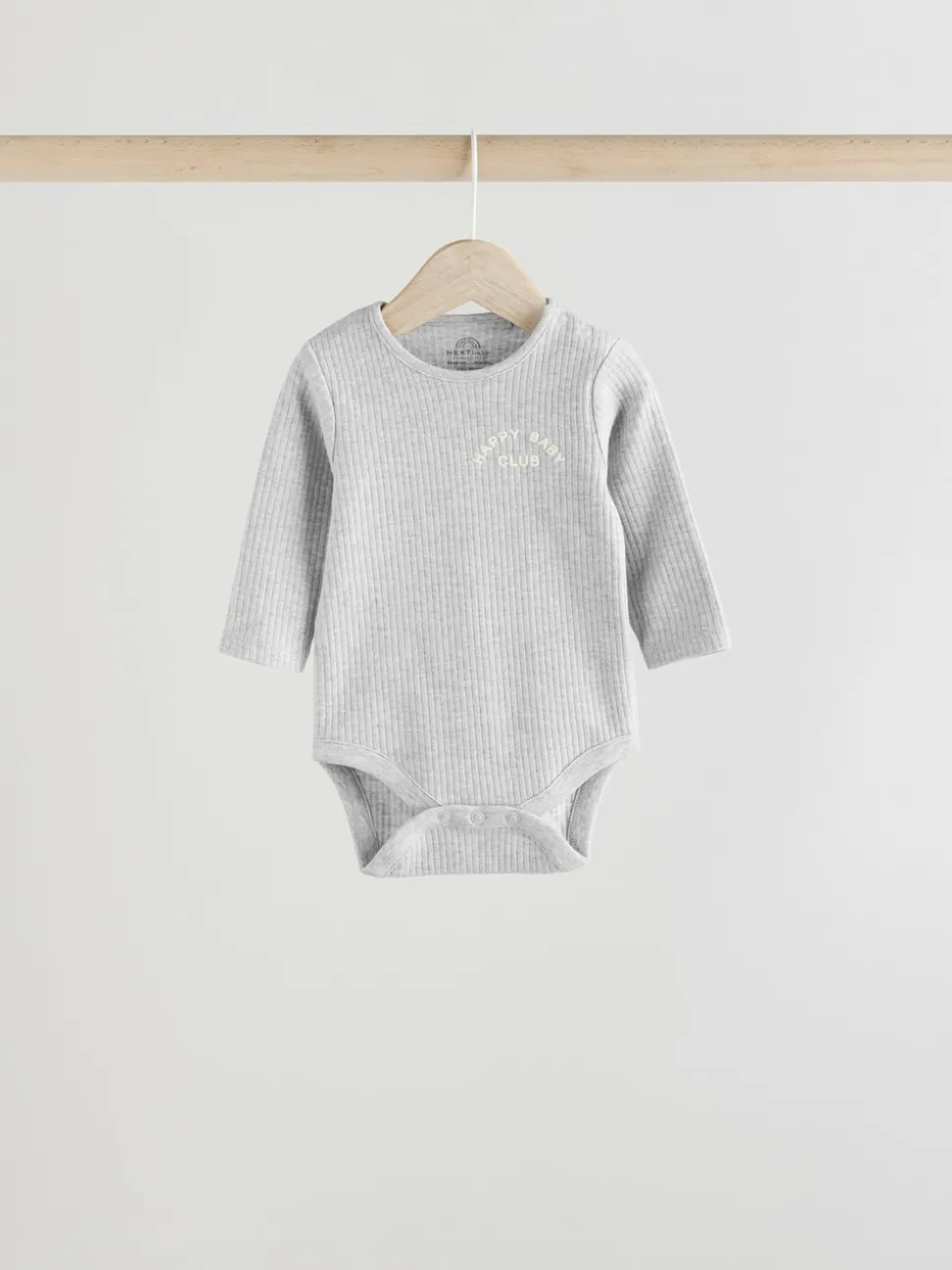 Pink Slogan 3 Pack Long Sleeve Baby Bodysuits