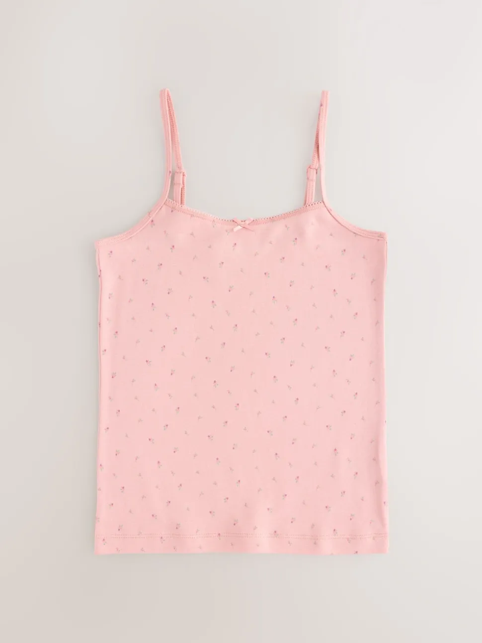 Pink Strappy Printed Cami Vests 3 Pack (1.5-16yrs)