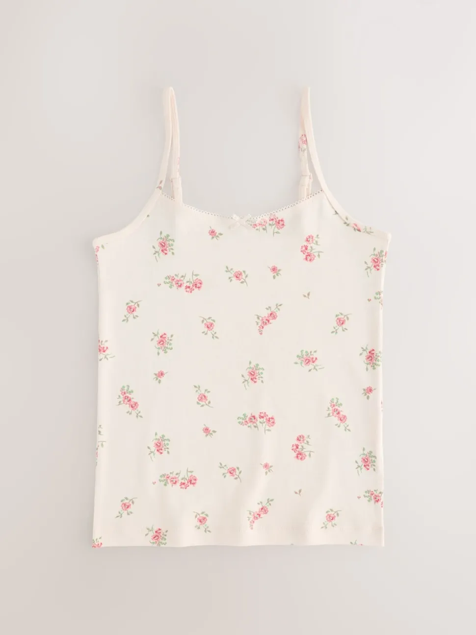 Pink Strappy Printed Cami Vests 3 Pack (1.5-16yrs)