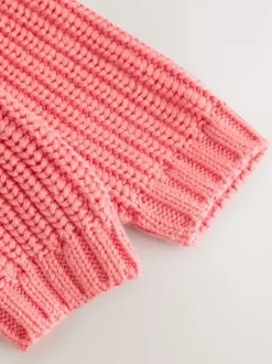 Pink Strawberry Baby Embroidered Back Cardigan (0mths-2yrs)