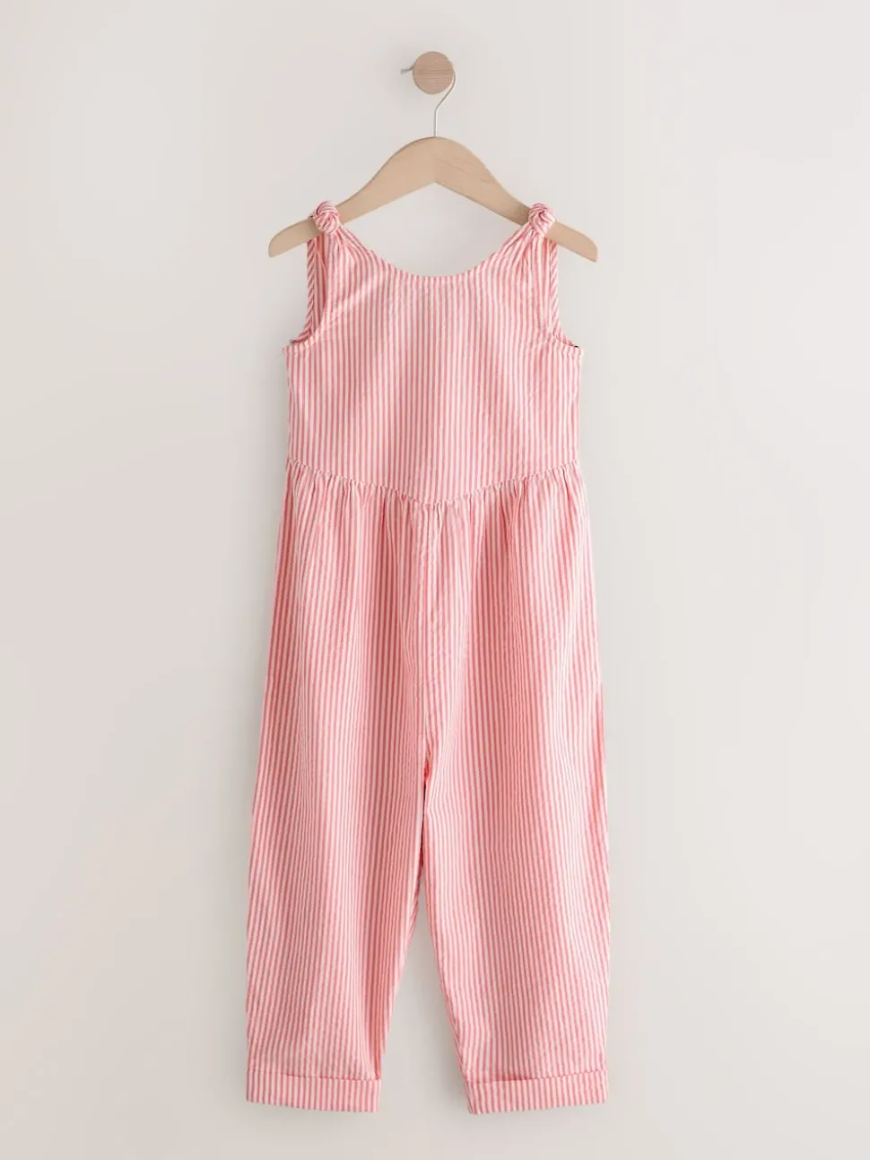 Pink Stripe 100% Cotton Barrel Playsuit (3-16yrs)