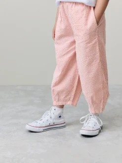 Pink Stripe Pull On Barrel Trousers (3-16yrs)