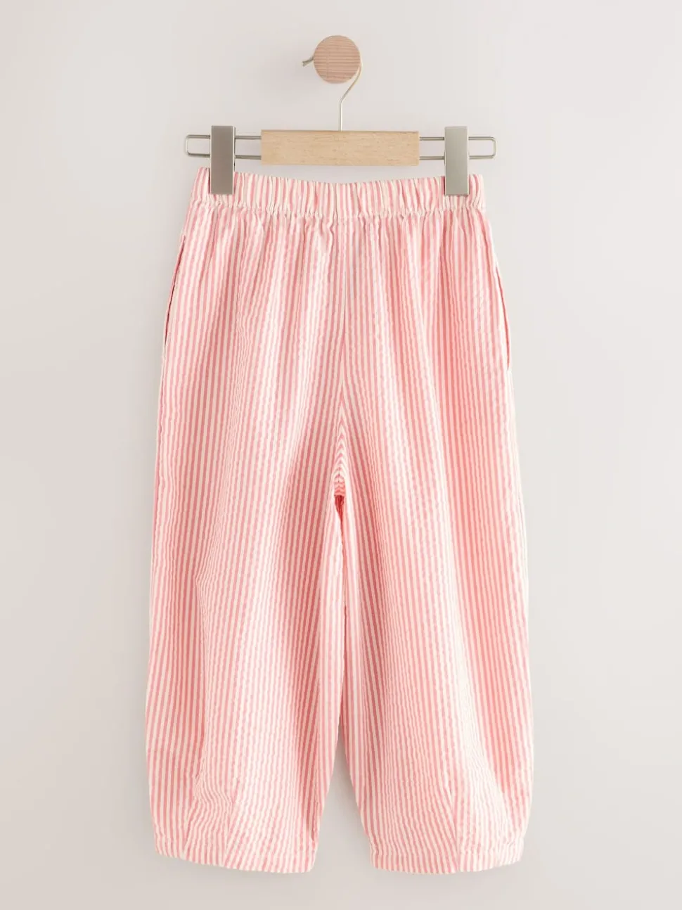 Pink Stripe Pull On Barrel Trousers (3-16yrs)