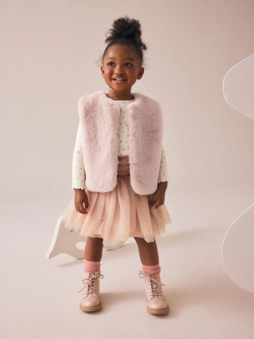Pink T-Shirt Gilet & Skirt 3 Piece Set (3mths-7yrs)