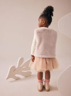 Pink T-Shirt Gilet & Skirt 3 Piece Set (3mths-7yrs)