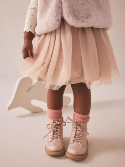 Pink T-Shirt Gilet & Skirt 3 Piece Set (3mths-7yrs)