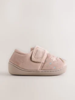 Pink Unicorn Cosy Lined Cupsole Slippers