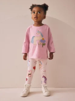 Pink Unicorn Leggings 3 Pack (3mths-7yrs)