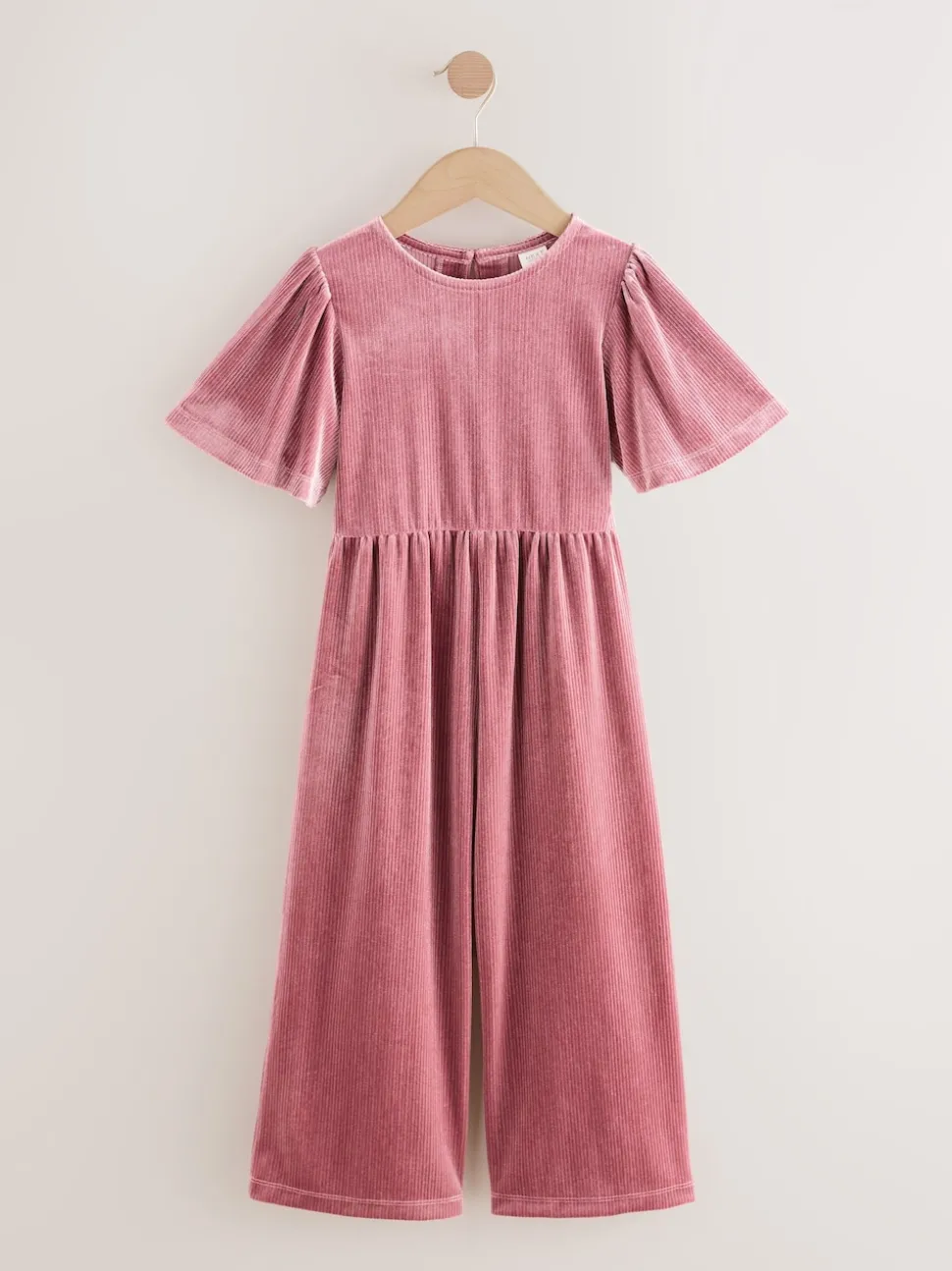 Pink Velour Jumpsuit (3-16yrs)