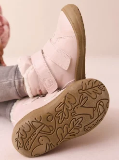 Pink Waterproof Touch Fastening Boots