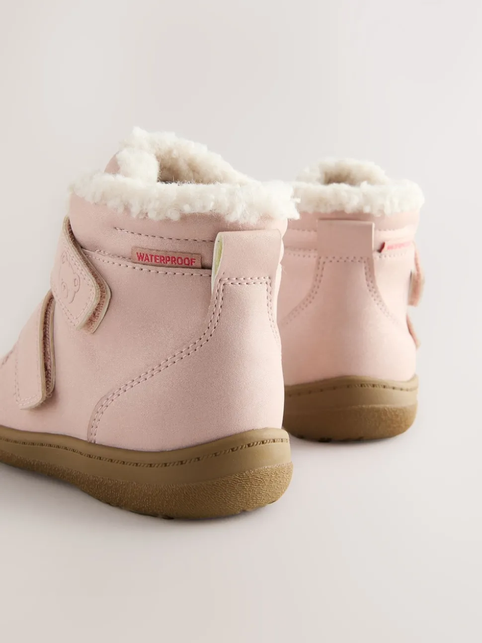 Pink Waterproof Touch Fastening Boots