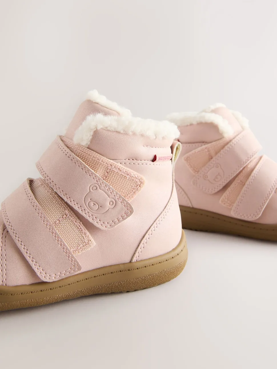 Pink Waterproof Touch Fastening Boots