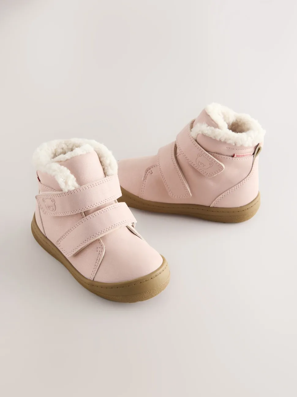 Pink Waterproof Touch Fastening Boots