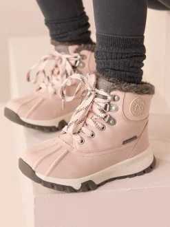 Pink Waterproof Walking Boots