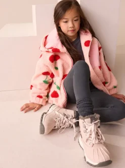 Pink Waterproof Walking Boots