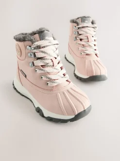 Pink Waterproof Walking Boots
