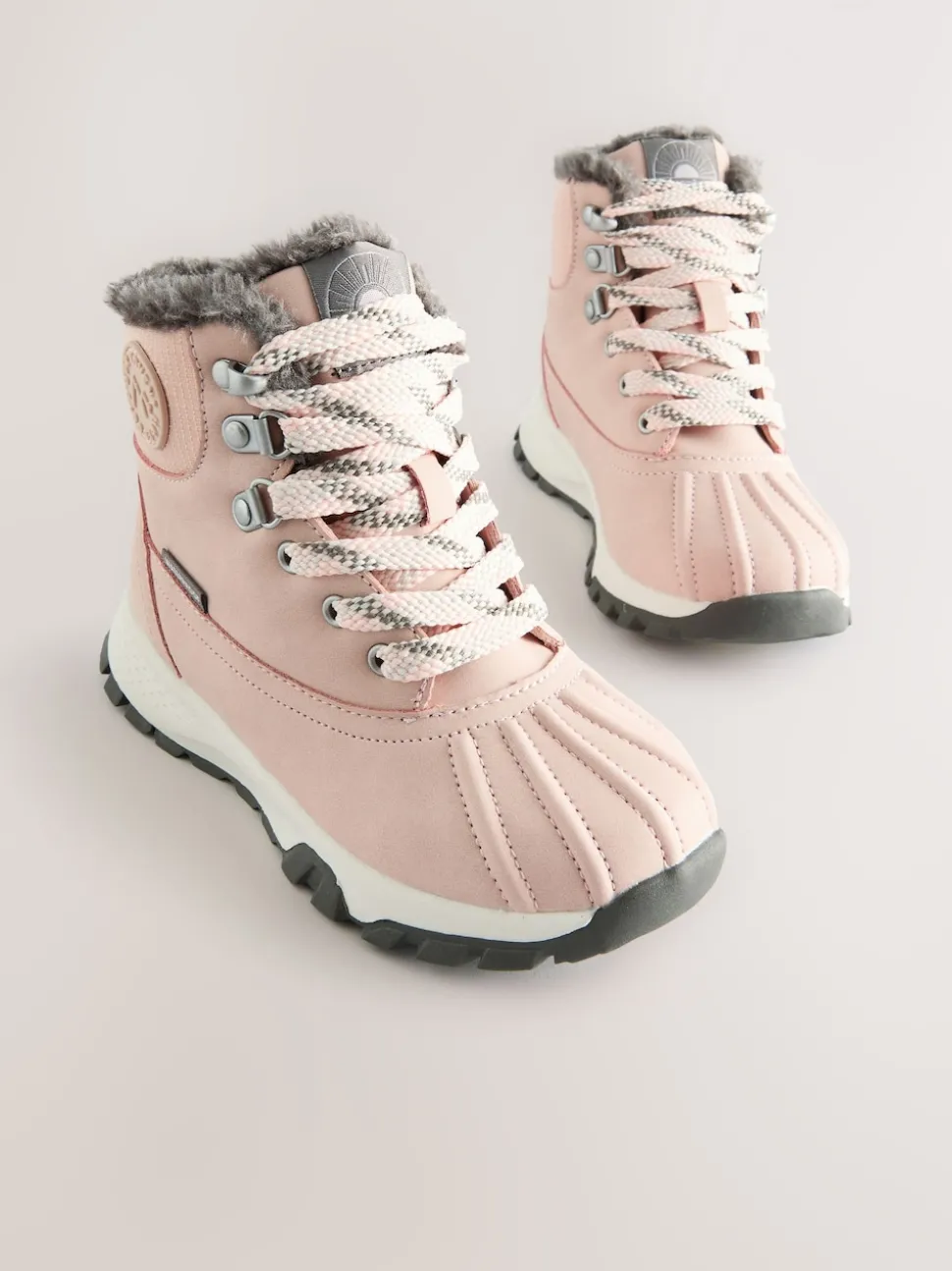 Pink Waterproof Walking Boots