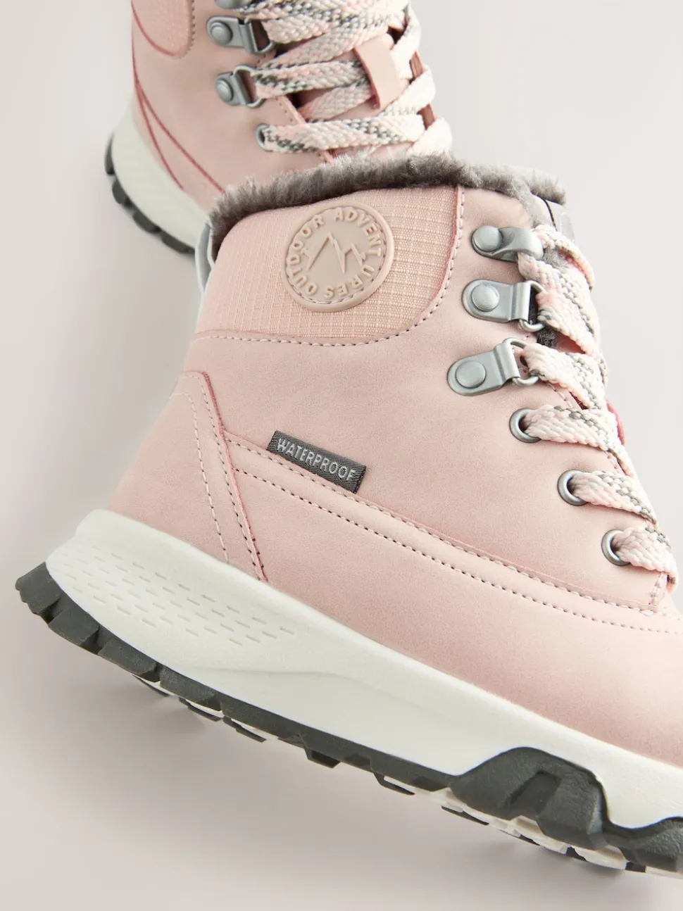 Pink Waterproof Walking Boots