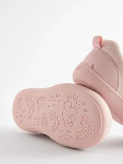 Pink Wide Fit (G) Crawler Trainers