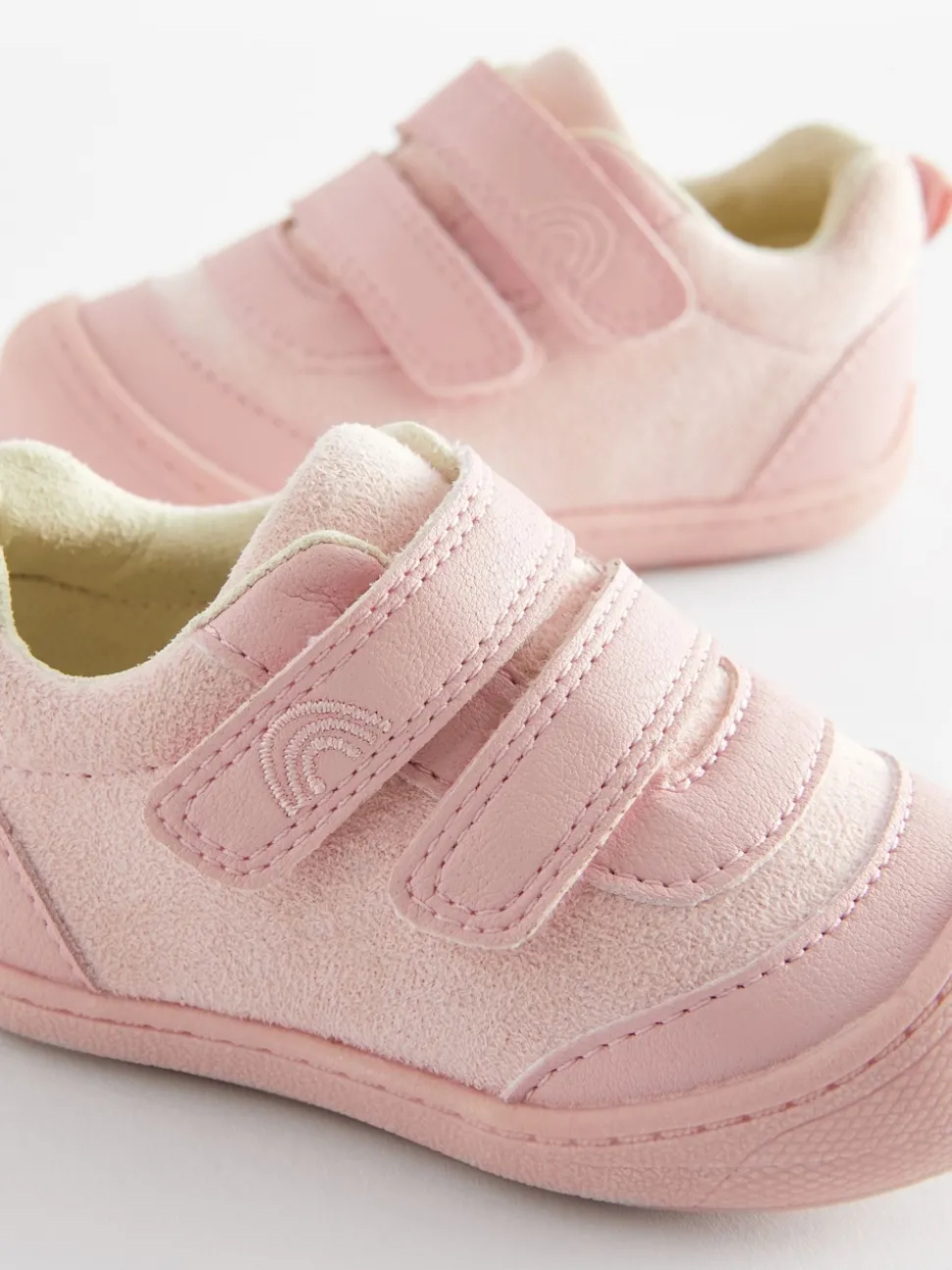 Pink Wide Fit (G) Crawler Trainers