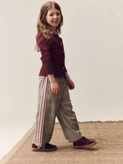Pink Wide Leg Check Trousers (3-16yrs)