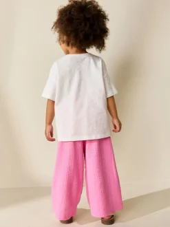 Pink Wide Leg Trousers (3mths-7yrs)