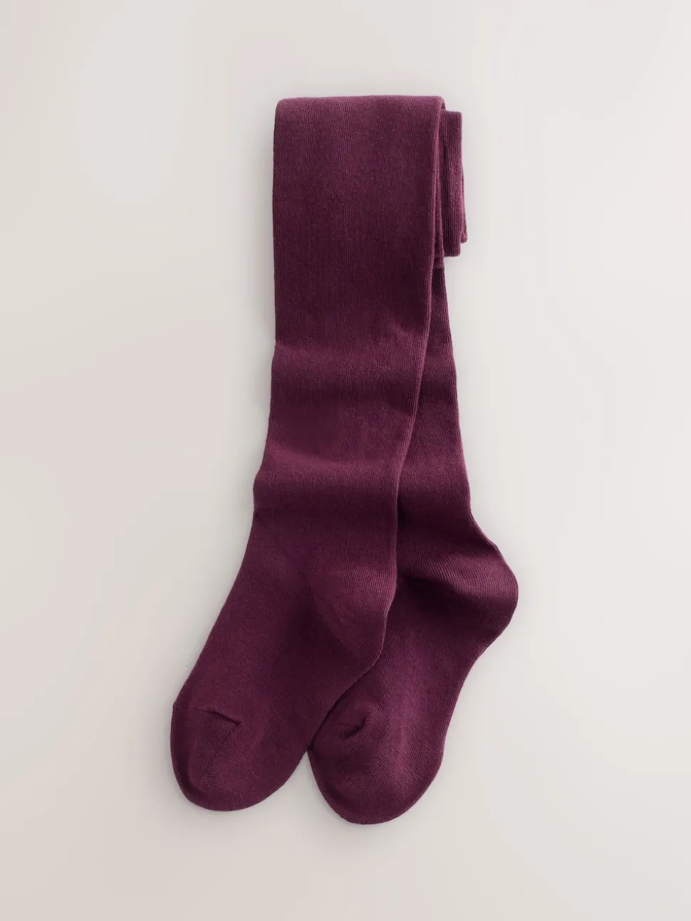 Plum Red Pink and Black 3 Pack Cotton Rich Tights