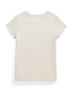 Polo Ralph Lauren Cream Icon Flag Logo T-Shirt